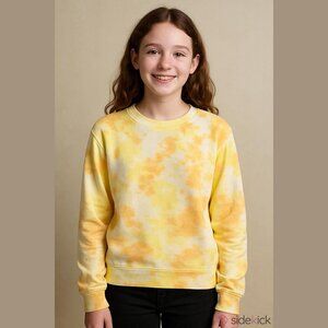 Z by Zella Girls Size XL Yellow Orange Tie Dye Sweatshirt